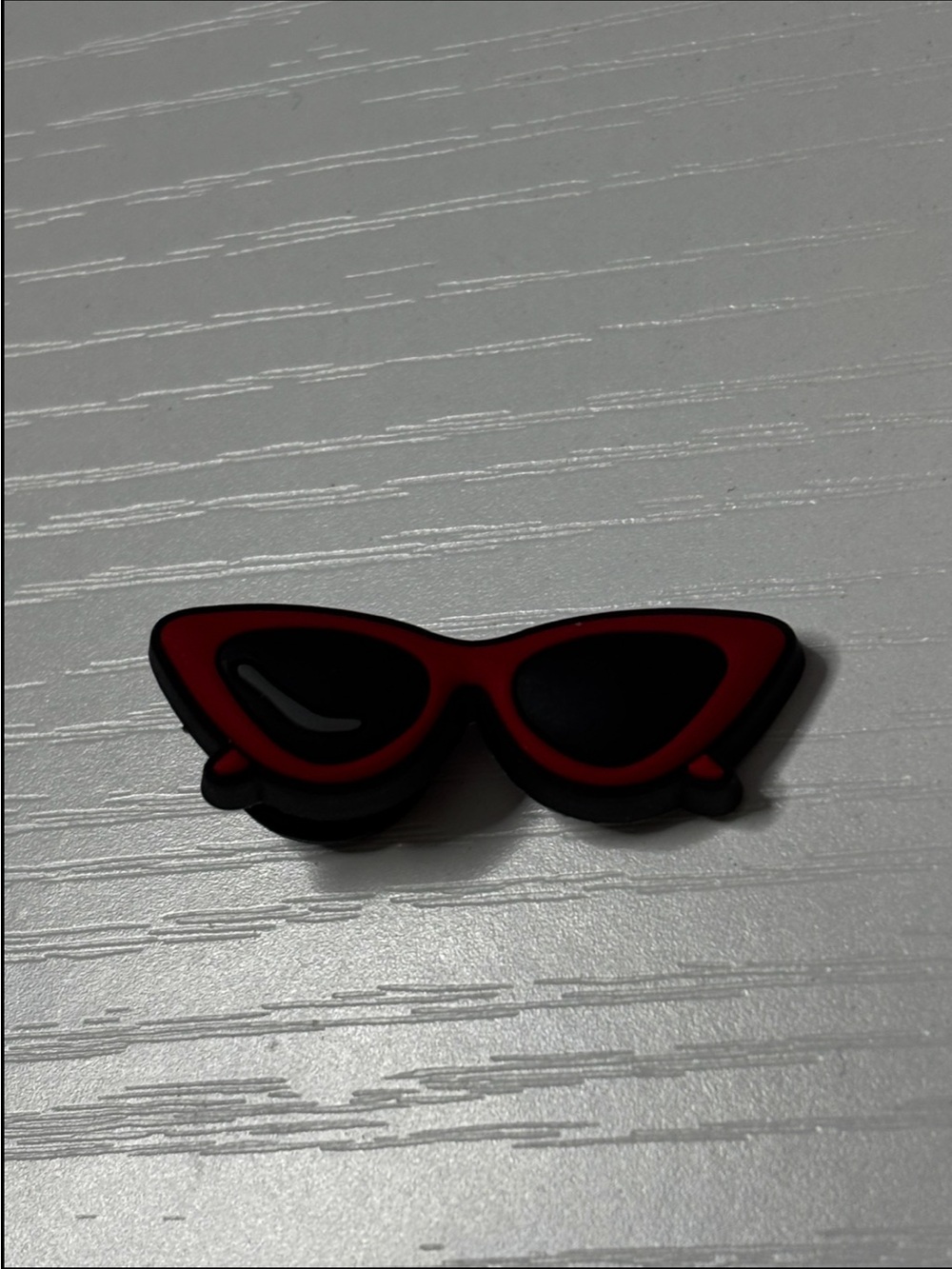 CROCS Red and Black Cat-Eye Sunglasses Jibbitz Charm